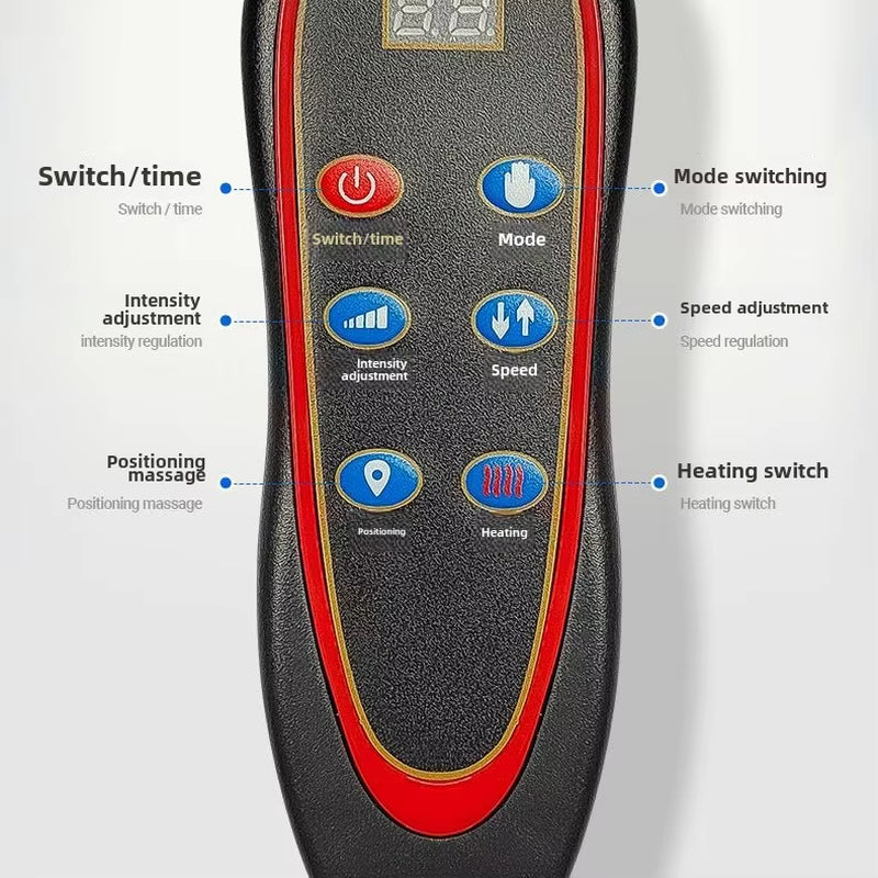 Multifunctional Lumbar Traction Massage Mattress Cushion Full Body Electric Shoulder Neck Waist Back Vibrations Removable Gift